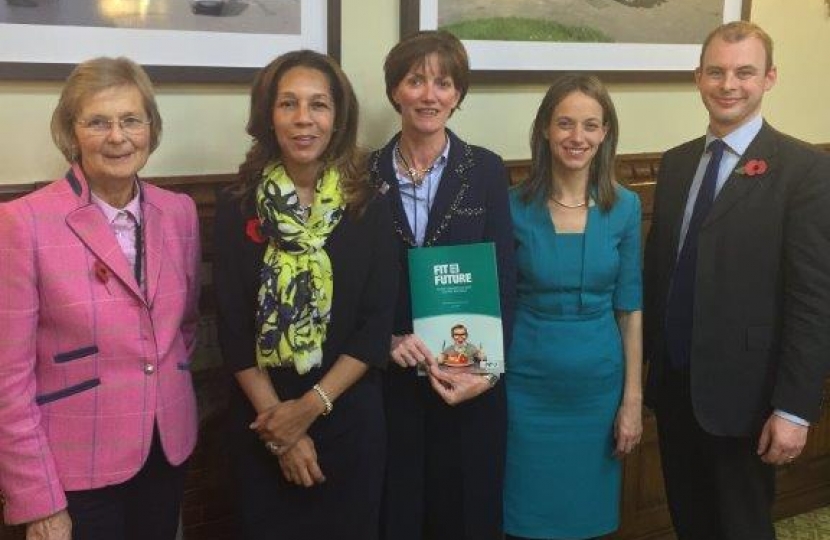 Baroness Byford, Helen Grant MP, Ali Capper, Chair of NFU Horticulture and Potatoes Group, Helen Whately MP, Matt Warman MP