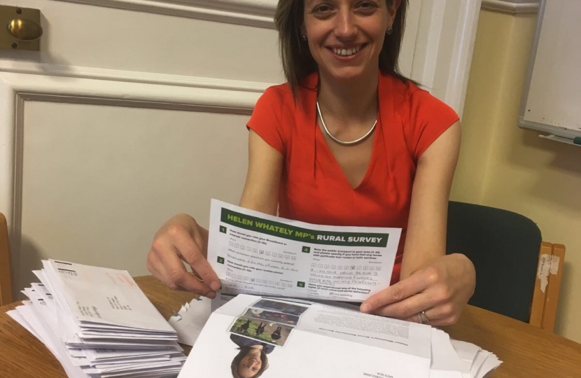 Helen Whately MP reads residents' surveys