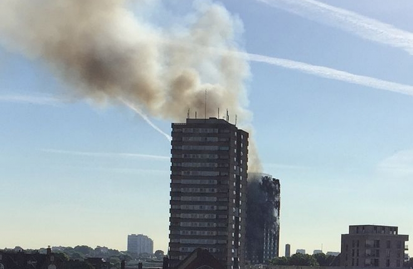 Grenfell Tower: By Brandon Butterworth - Not previously published elsewhere. Supplied by email directly from photographer, following an explicit appeal for available CC-BY-SA licensed images for use on Wikipedia. Then cropped down., CC BY-SA 4.0, https://commons.wikimedia.org/w/index.php?curid=59925902
