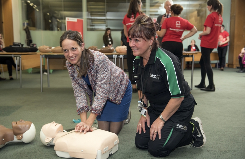 Learning CPR with St John Ambulance