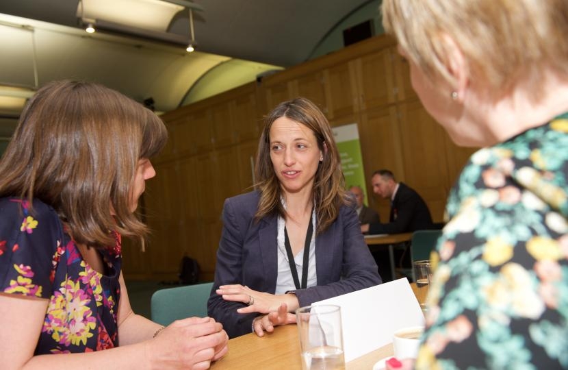 Helen Whately at a surgery
