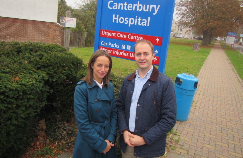 Simon Cook and I at Kent and Canterbury hospital