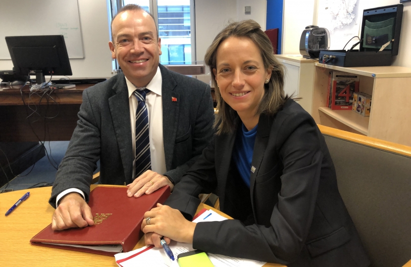 Helen Whately and the Rail Minister