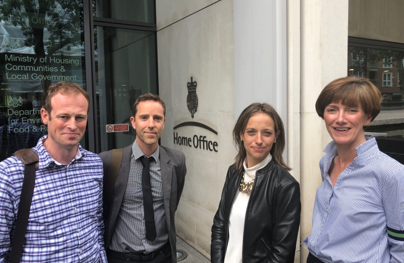 Helen with representatives from the NFU at the Home Office
