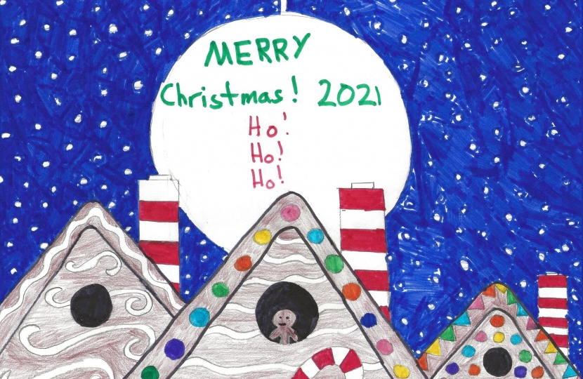 winning Christmas card design