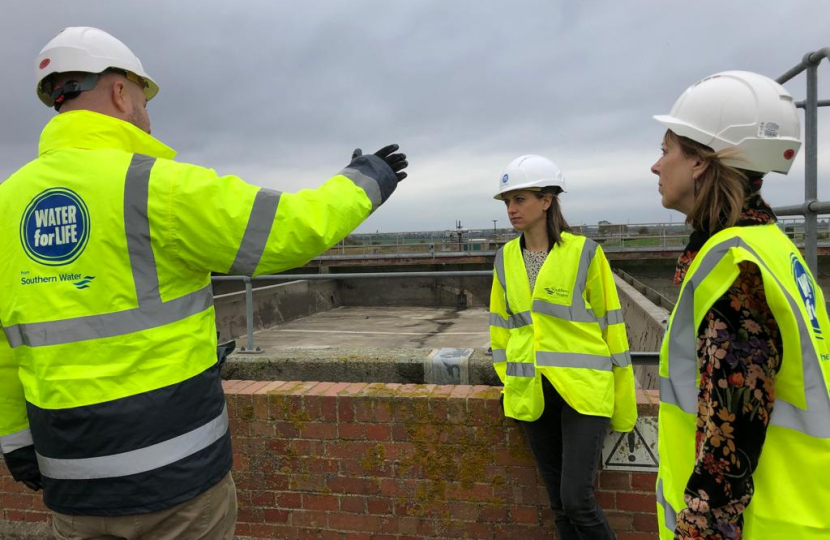 With Southern Water at Faversham Wastewater treatment works 