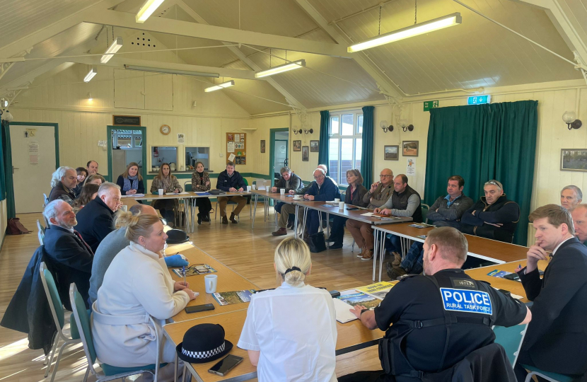 Helen hosting a rural crime roundtable in Headcorn