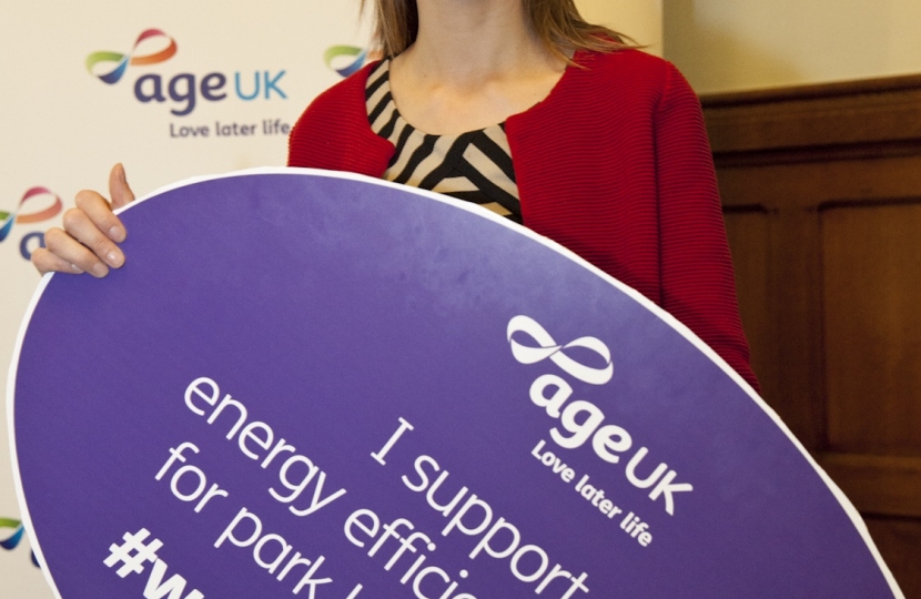 Helen Whately supports Age UK's Warm Homes