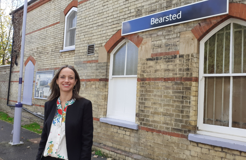 Helen at Bearsted station