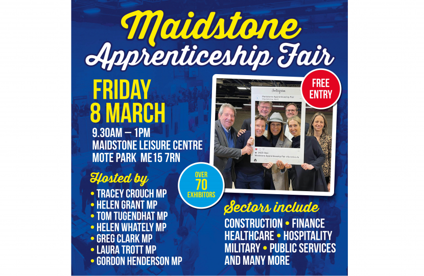 The flyer for the 2024 Maidstone Apprenticeship Fair