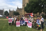 Campaigning for K&C Hospital in Westminster
