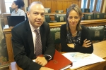 Helen with Minister Chris Heaton-Harris