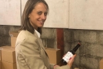 Helen visiting local brewery