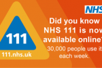 NHS 111 infographic