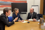 Meeting the then Roads Minister with Tracey Crouch MP