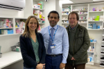 Helen Whately MP with Teynham pharmacist and local councillor Julien Speed
