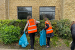 Litter picking at the Abbey School