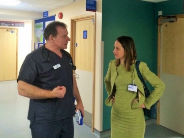 Visiting Medway Maritime hospital