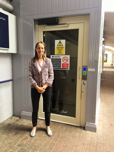The faulty lift at Faversham station