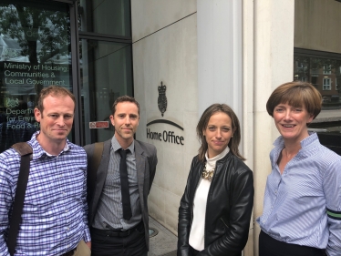 Helen with representatives from the NFU at the Home Office