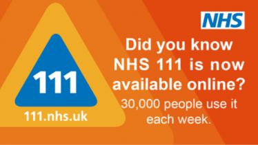 NHS 111 infographic