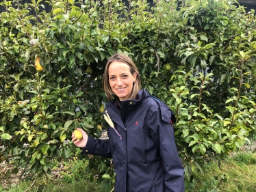 Helen with pear tree