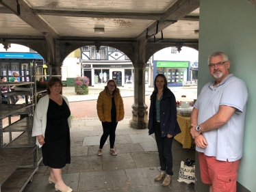 Meeting members from the Faversham Traders Association last year