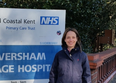 Helen Whately at Faversham Village Hospital 