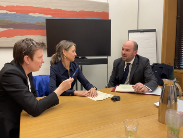 Meeting the then Roads Minister with Tracey Crouch MP