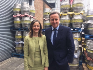 The Prime Minister and me at Shepherd Neame